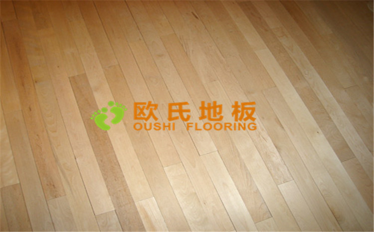 枫木B级运动木地板浅黄_枫木运动地板